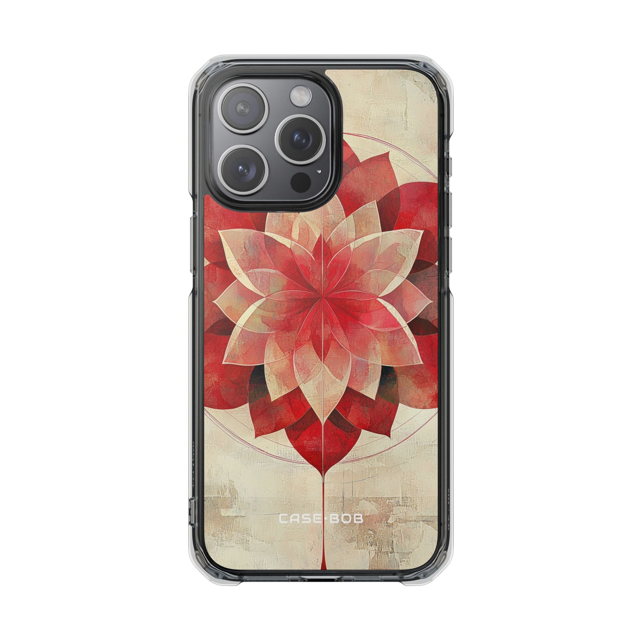 Crimson Bloom iPhone 15 Pro Max Case - Impact