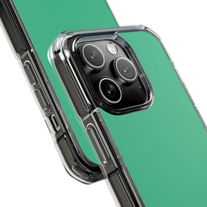 Ozeangrün | Handyhülle für iPhone (Clear Impact Case – Magnetisch) 