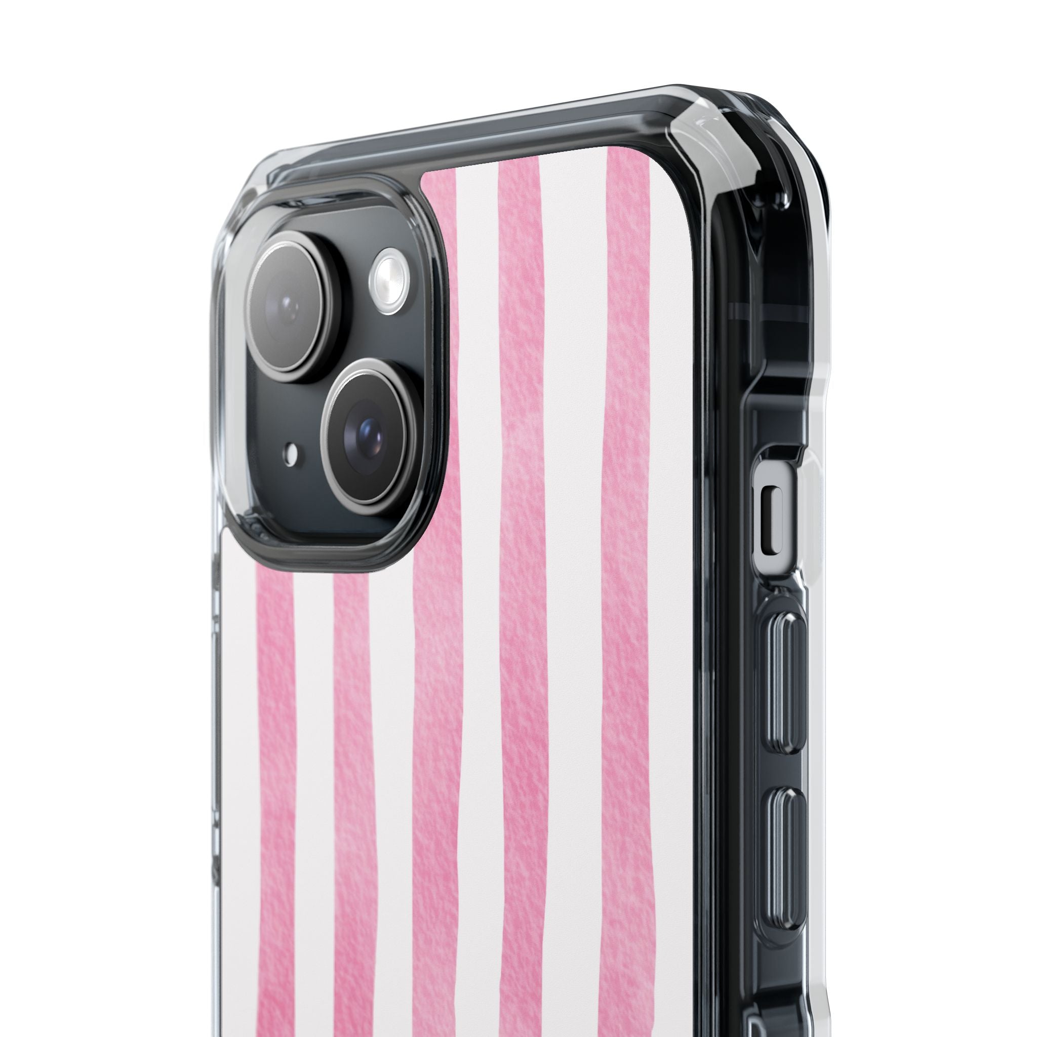 Pink Watercolor Stripes iPhone Case - Impact