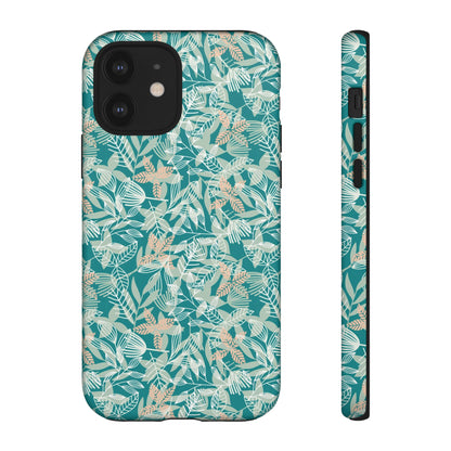 Dark Green Leaf Leaf - Protective Phone Case