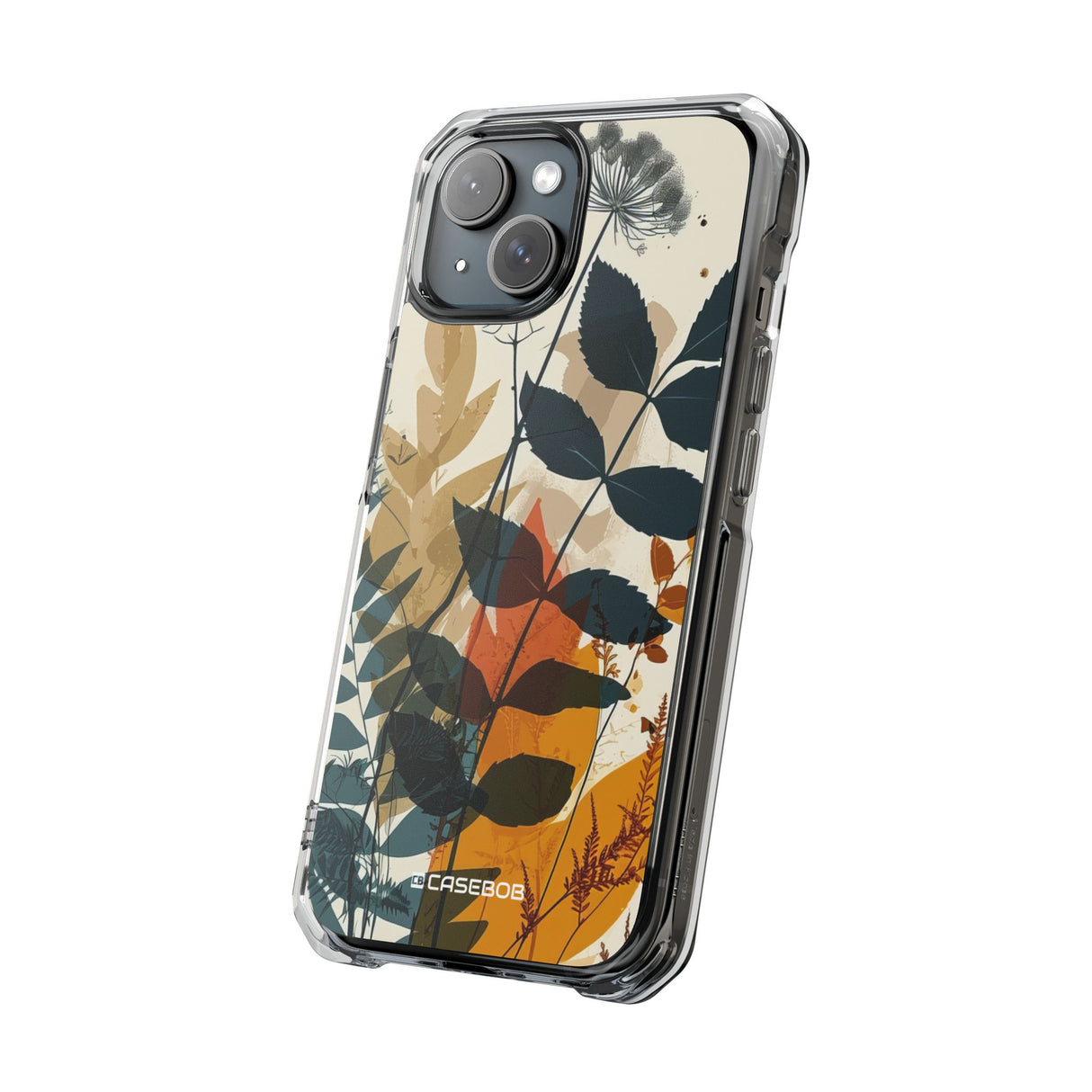 Botanical Serenity – Handyhülle für iPhone (Clear Impact – Magnetisch)