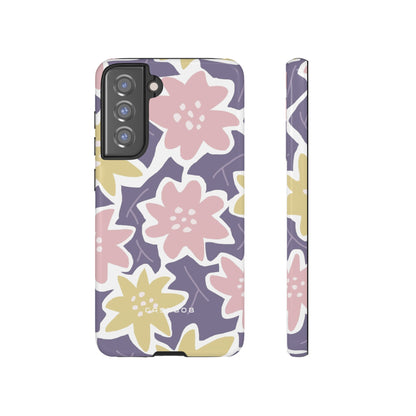 Purple Happy Flower - Protective Phone Case