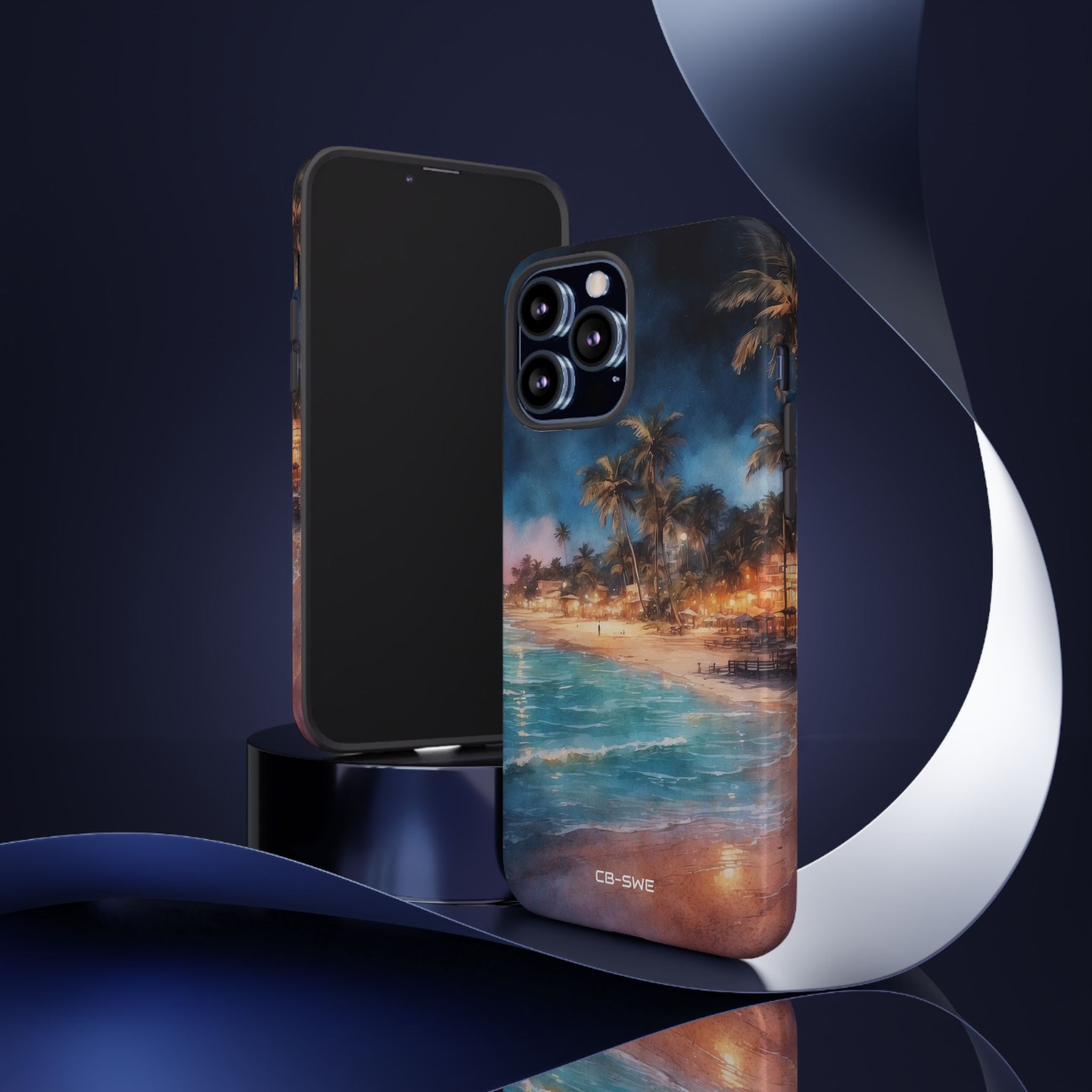Moonlight Dances Water - iPhone Case