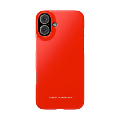 Scarlet Red - Slim iPhone 16 Phone Case