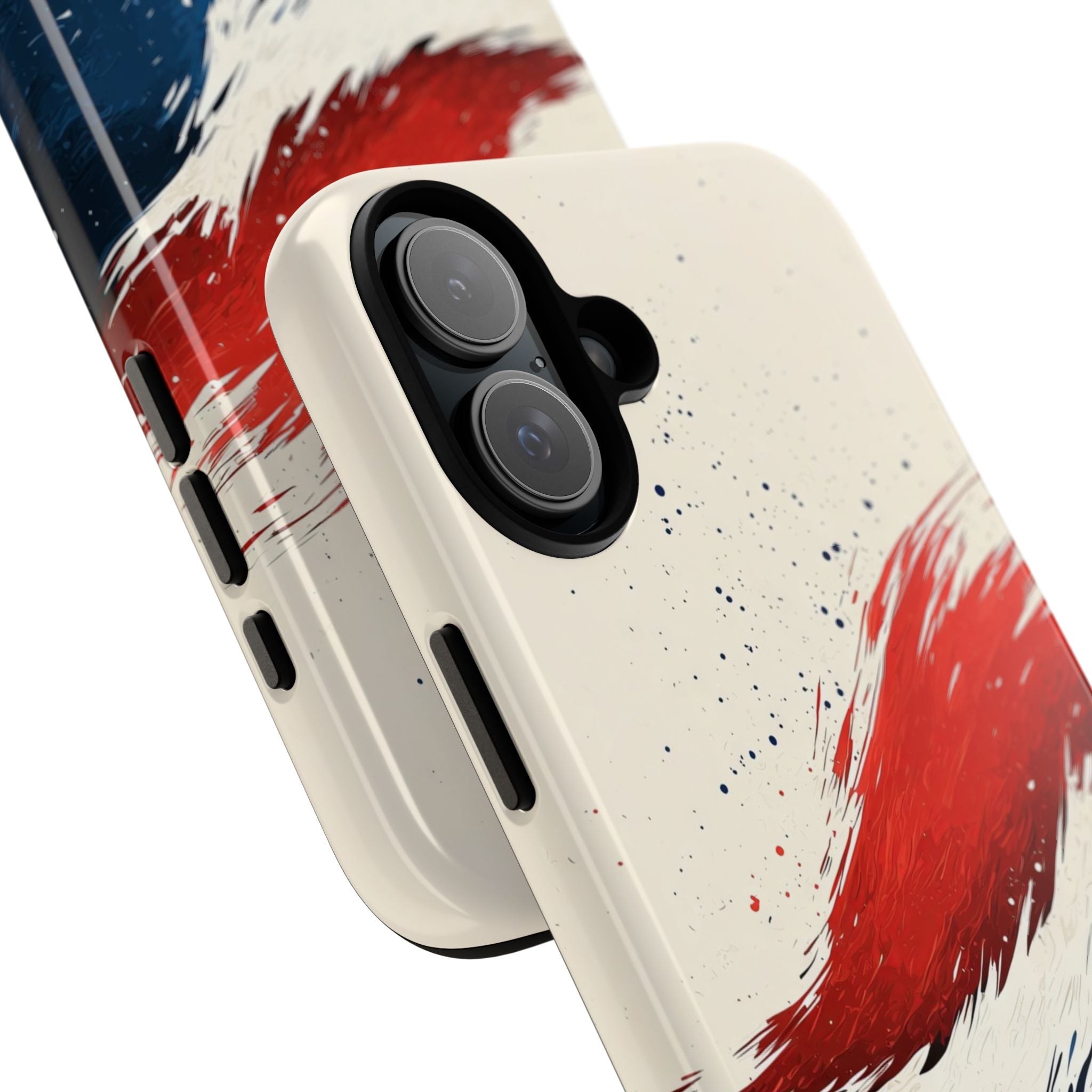 Crimson Sweep iPhone 16 Plus Case - Tough