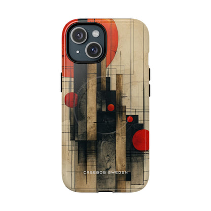 Vintage Geometric Harmony iPhone 15 | Tough+ Phone Case