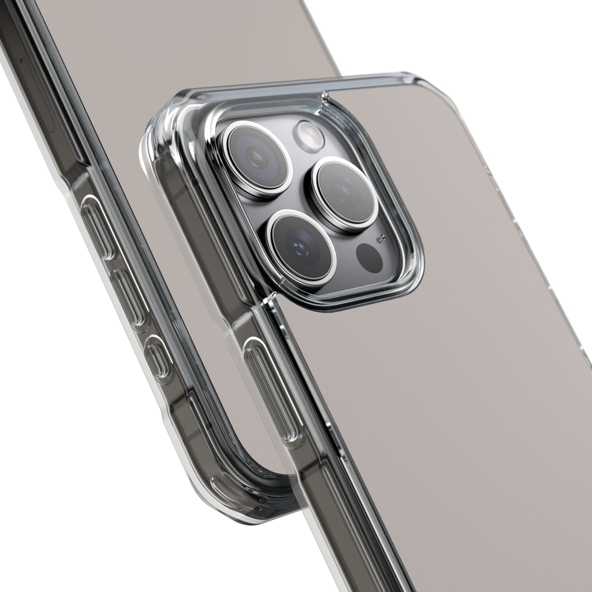 Pale Silver - Clear Impact Case for iPhone