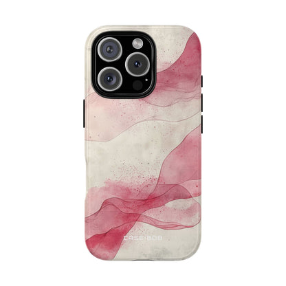 Crimson Ribbons iPhone 16 Pro Case - Tough