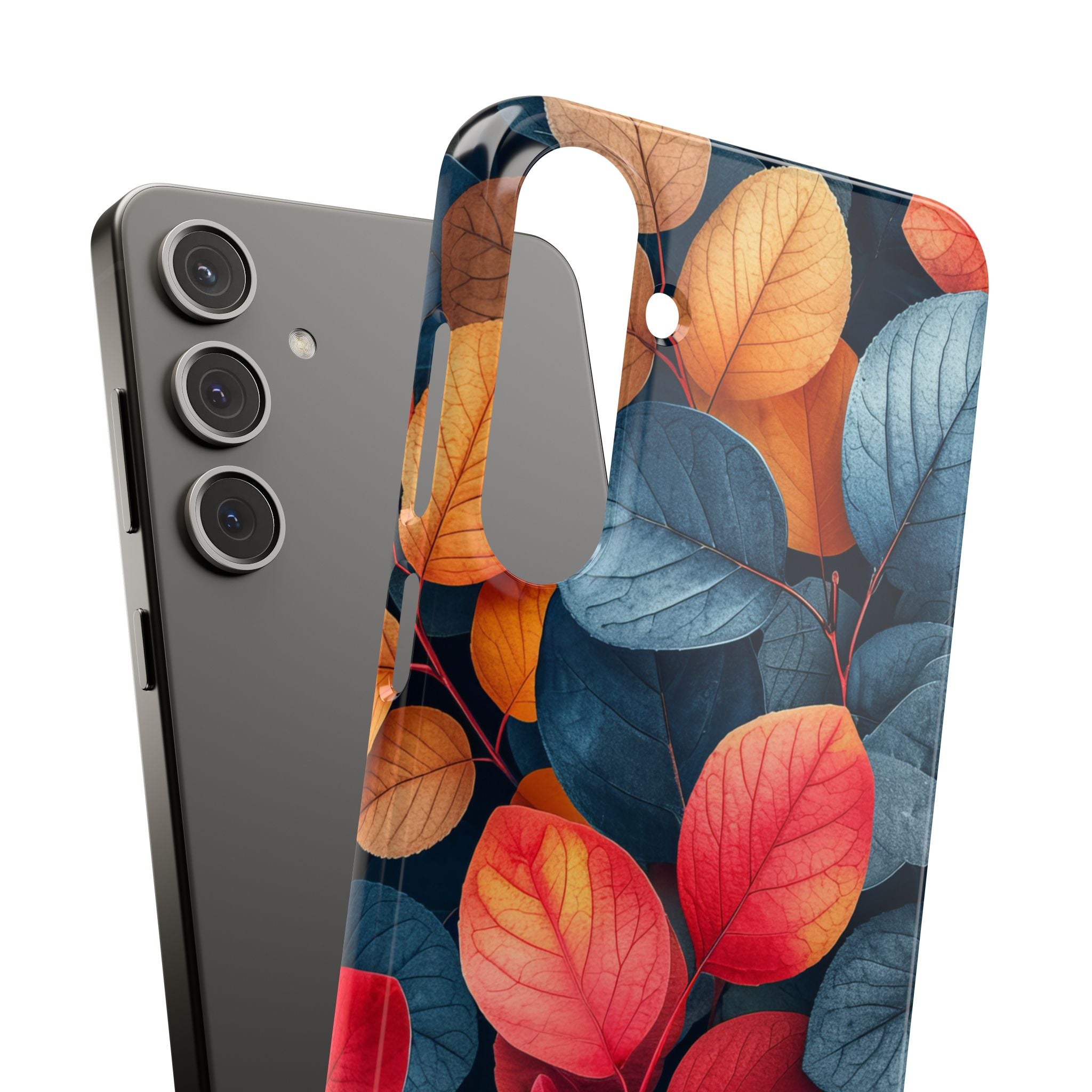 Vibrant Nature Leaves - Slim Samsung S24 Phone Case