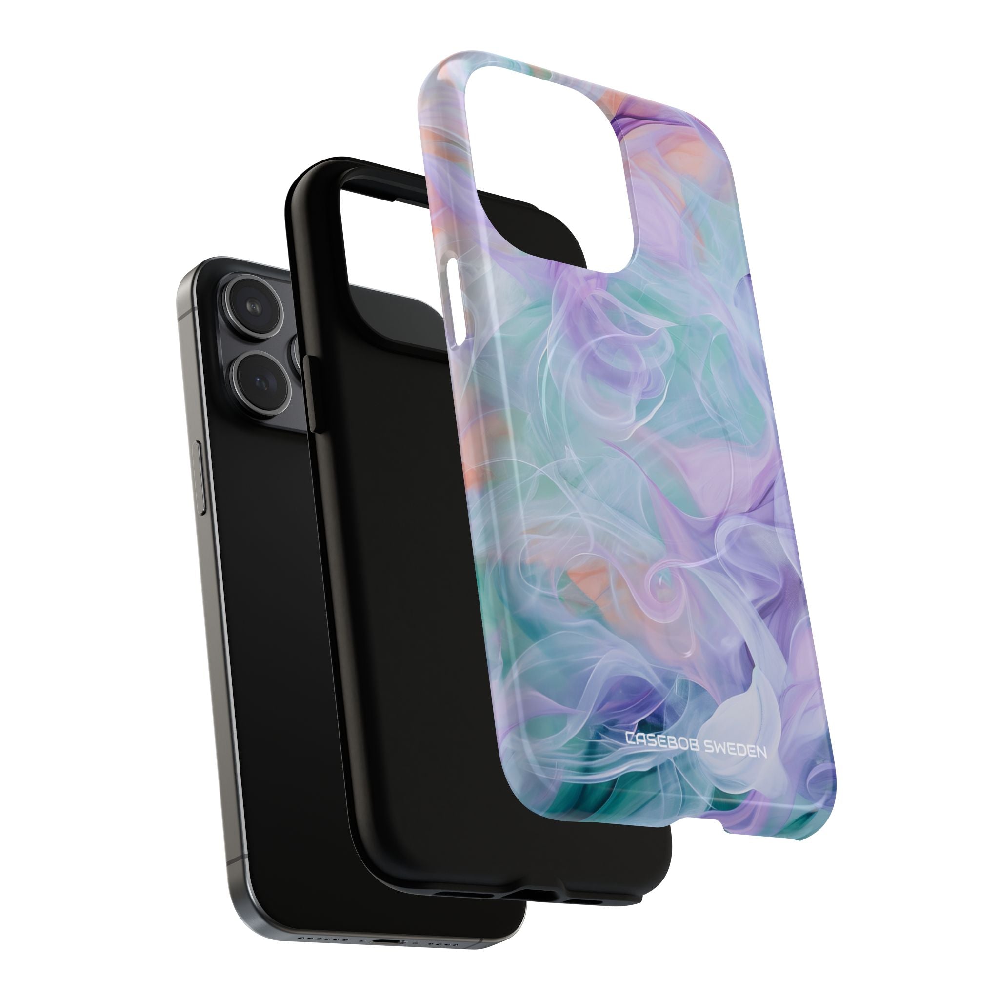 Purple Peach Whirl - Tough + MagSafe® iPhone 15 Phone Case