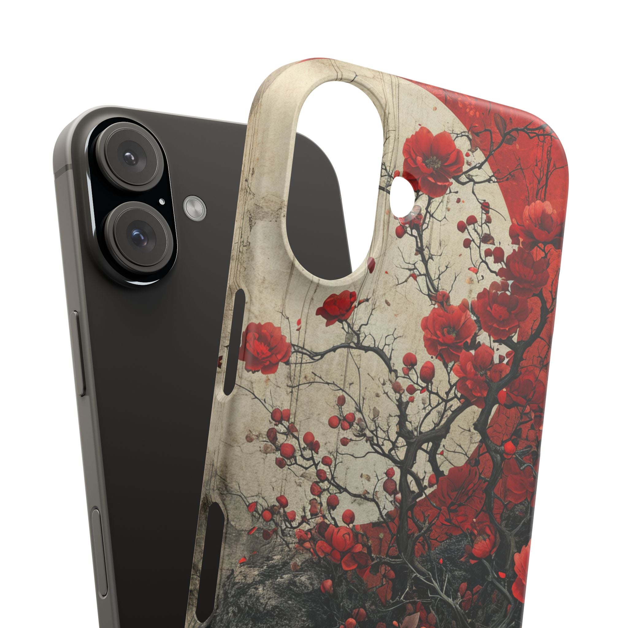 Zen Blossoms in Moonlight iPhone 16 - Slim Phone Case