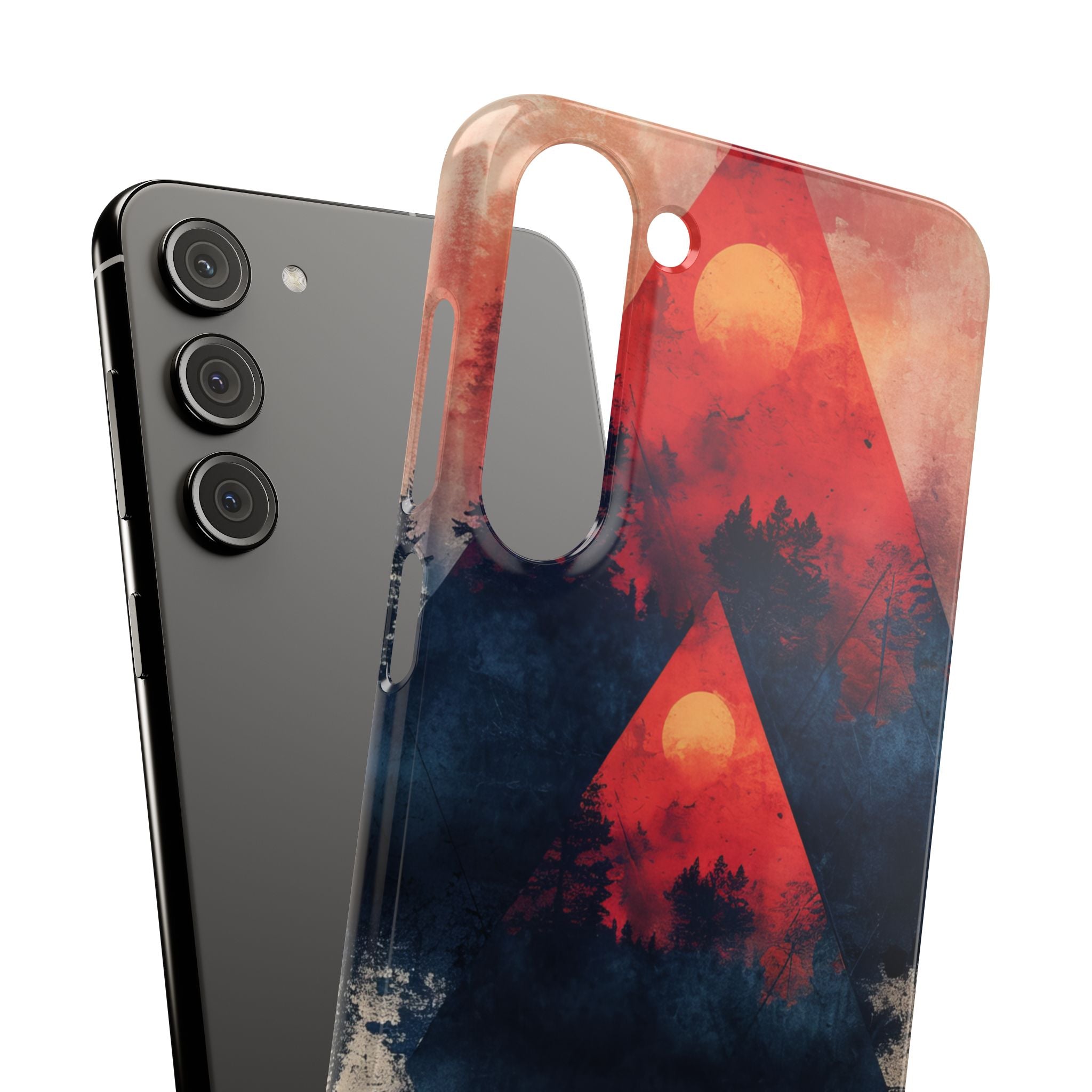 Red Sky Serenity - Slim Samsung S23 Phone Case