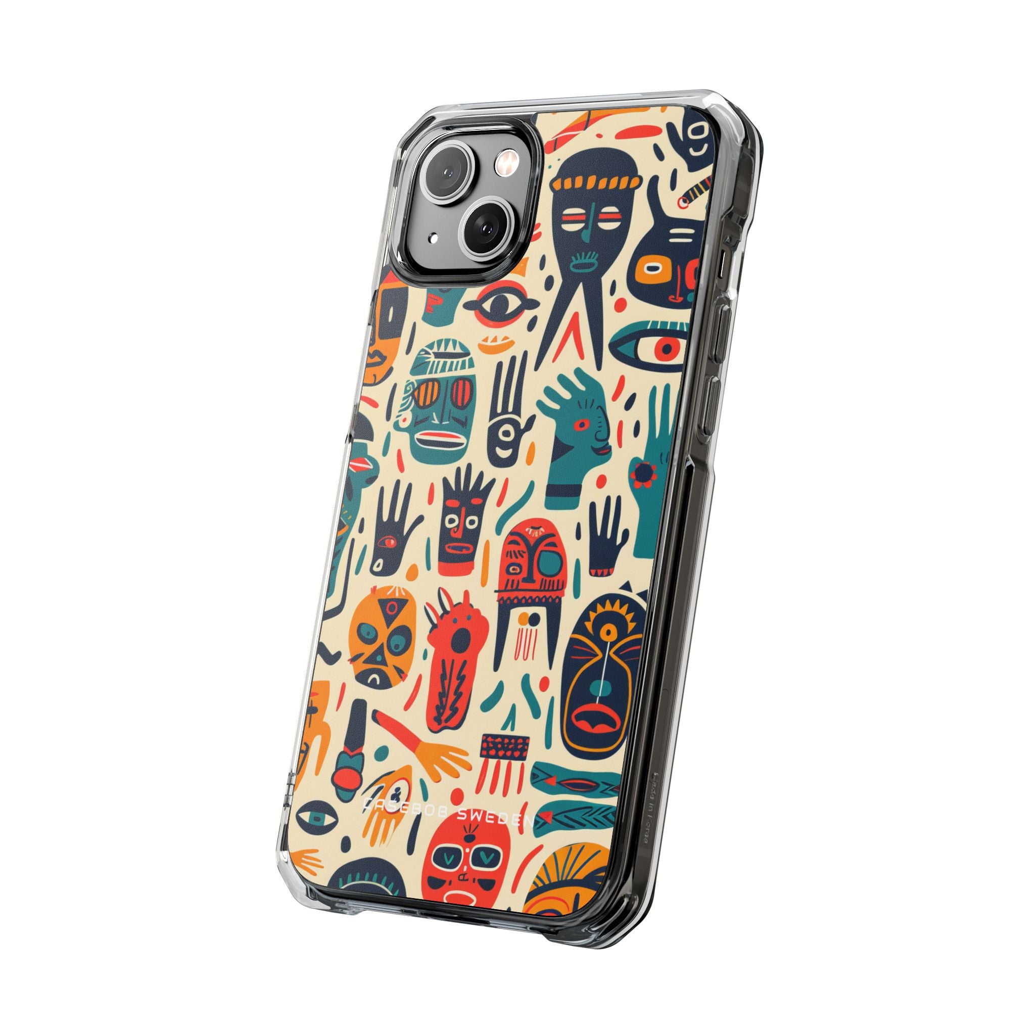 Gradient Tribalscape Vibrance iPhone 14 - Clear Impact Phone Case