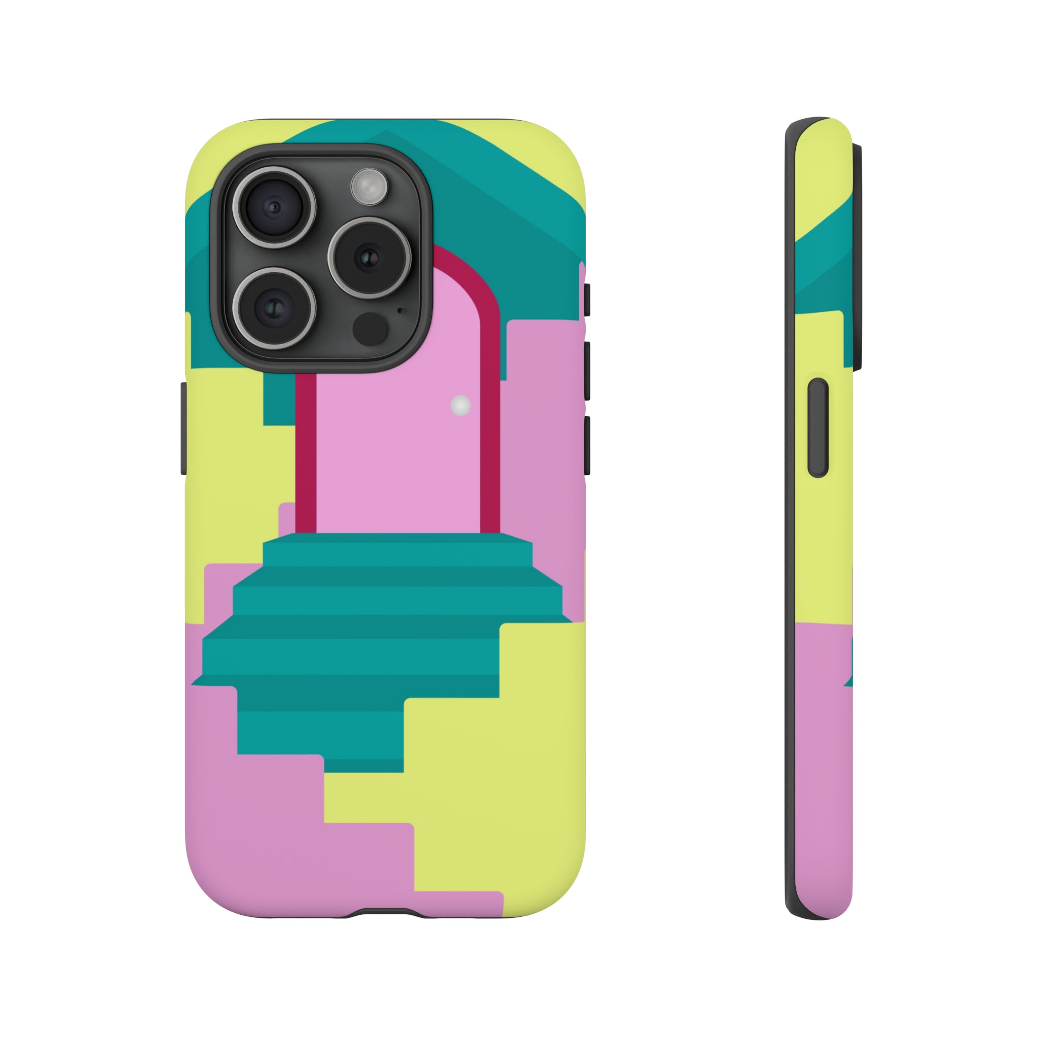 Vector Illustration of Stairs - Protective Phone Case