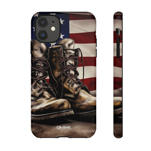 Patriotic Boots Spotlight - iPhone Case