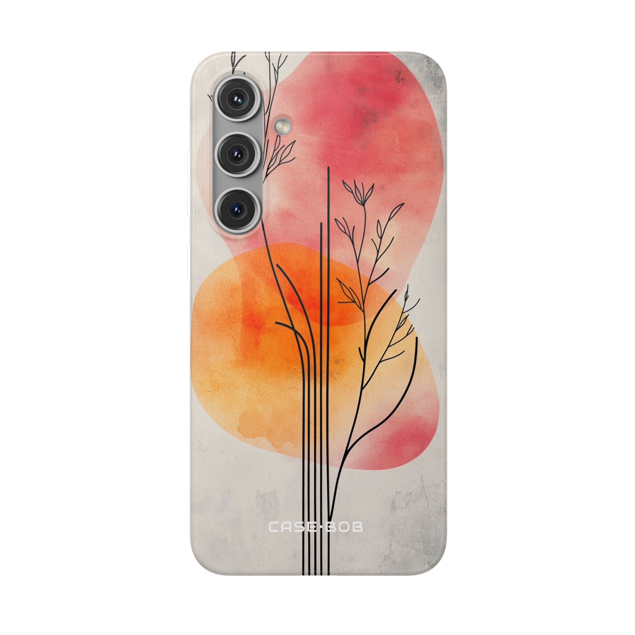 Curved Stem Sunset Samsung S24 Plus Case - Soft