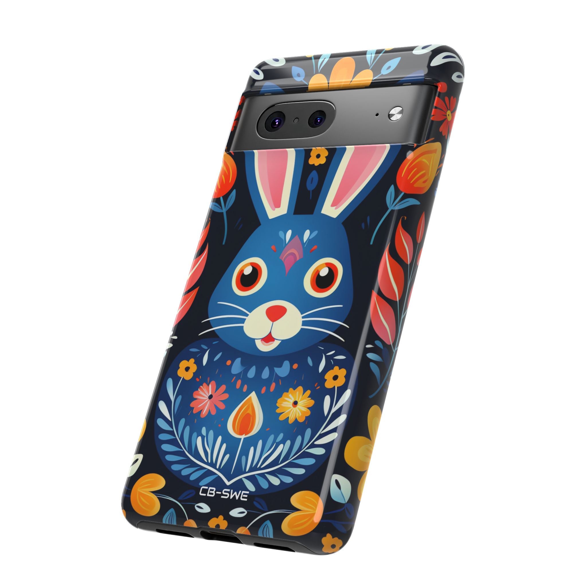 Bunny Jumps Joyfully - Google Pixel Case