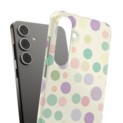 Playful Pastel Polka Dots - Slim Samsung S24 Phone Case