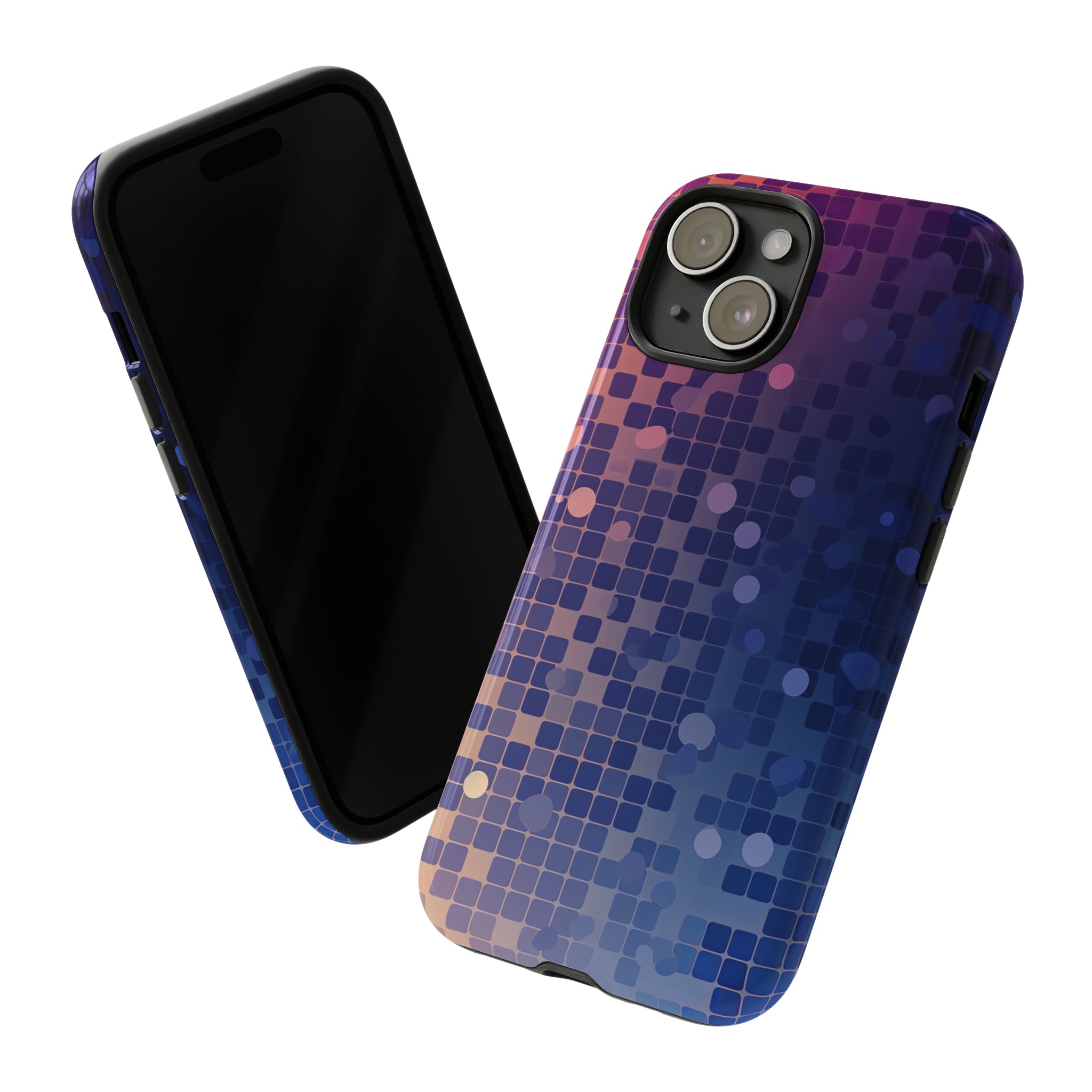 Azure Square: Blue Gradient - Protective Phone Case