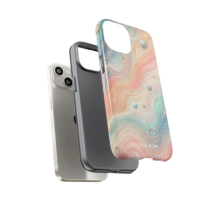 Iridescent Swirls iPhone 14 Case - Tough