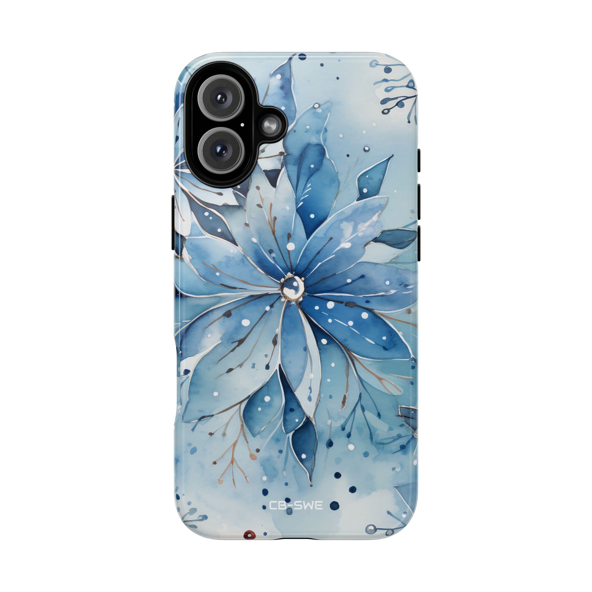 Floral Frost Embrace - iPhone Case