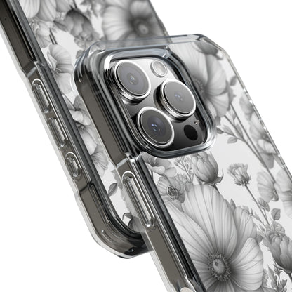 Vintage Floral Etching iPhone 16 - Impact Clear+