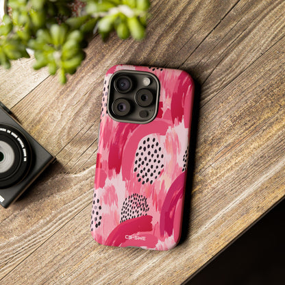 Vibrant Brushwork Dance - iPhone Case