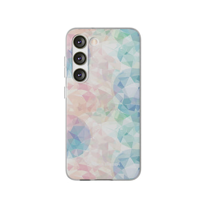 Pastel Geometry Background - Flexi Samsung S23 Phone Case