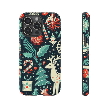 Festive Snowflakes Dance - iPhone Case