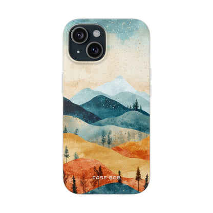 Moonlit Mountains iPhone 15 Case - Soft