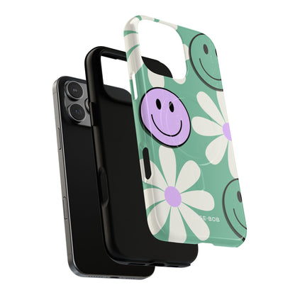 Smiley Daisy Glow iPhone 16 Pro Max Case - Tough+