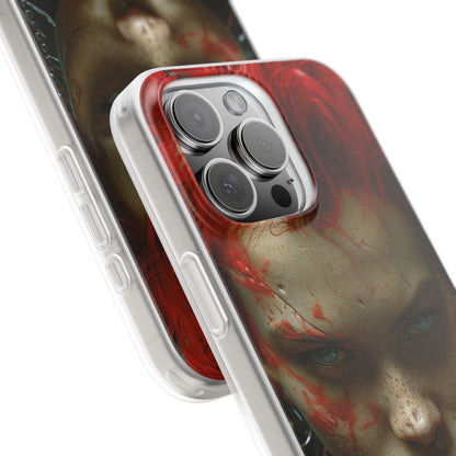 Red Spike Gaze iPhone 16 Pro Max Case - Soft