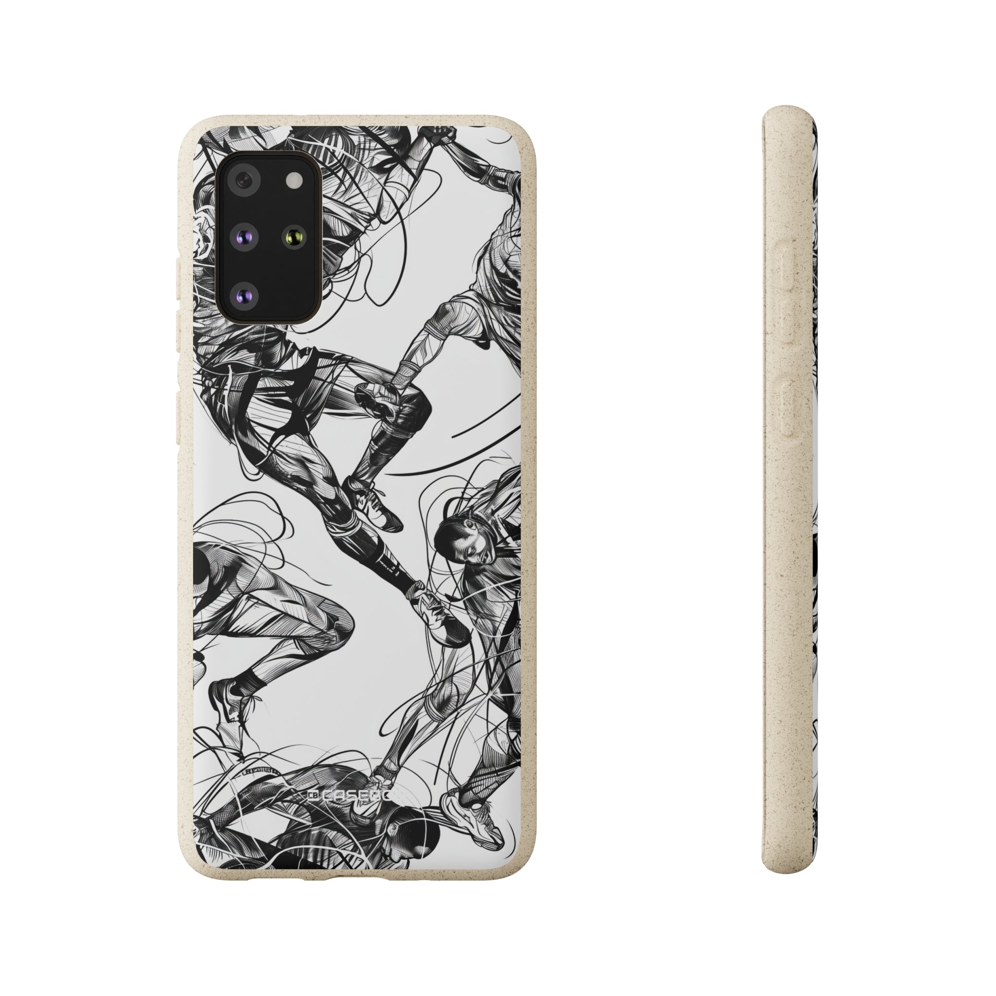 Dynamic Athletic Surrealism | Biodegradable Phone Case