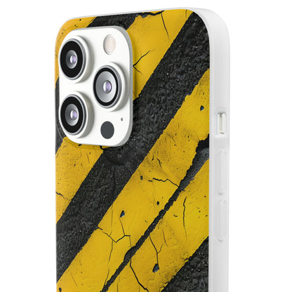 Yellow Stripe Distress iPhone 13 Pro - Soft