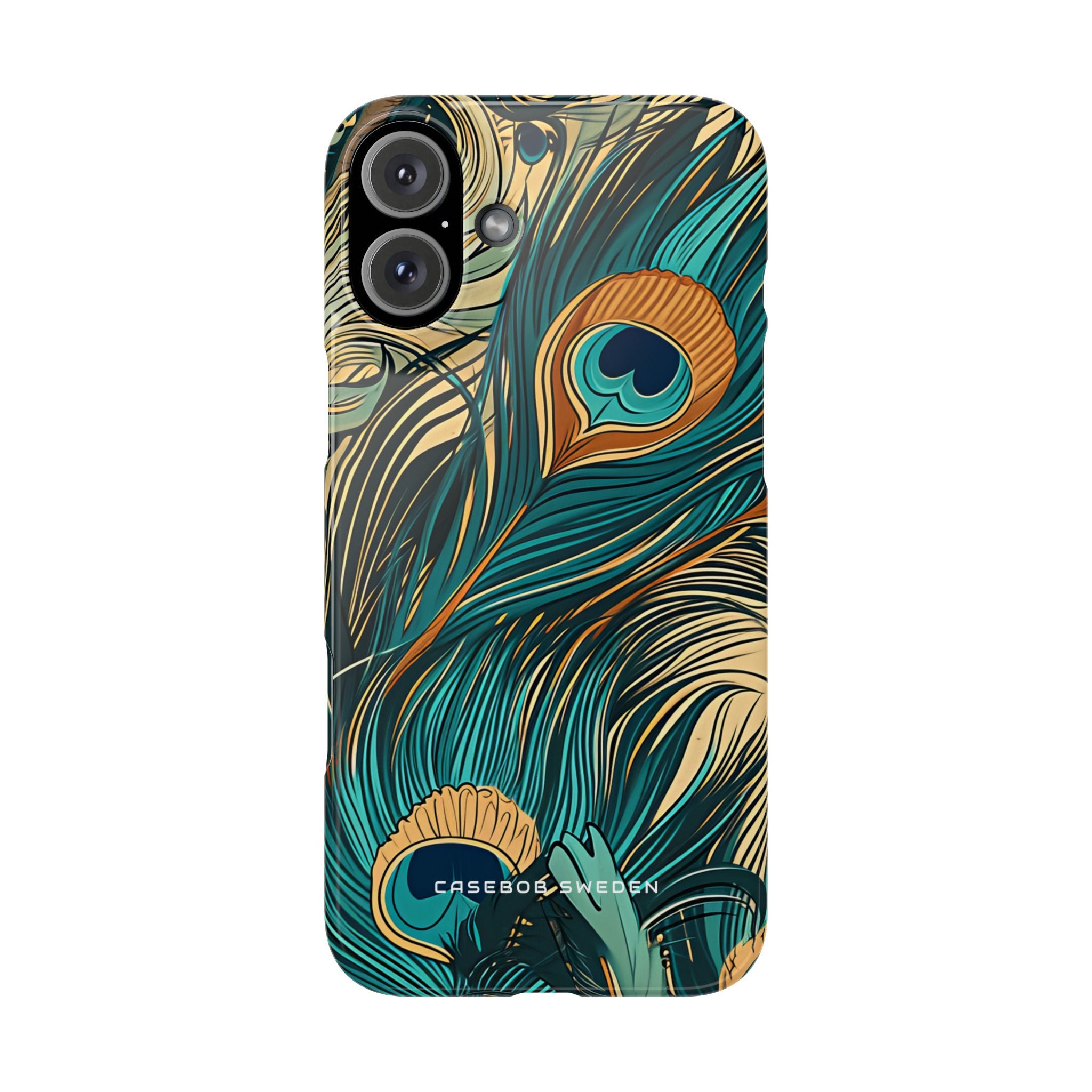 Art Nouveau Peacock Elegance iPhone 16 - Slim Phone Case