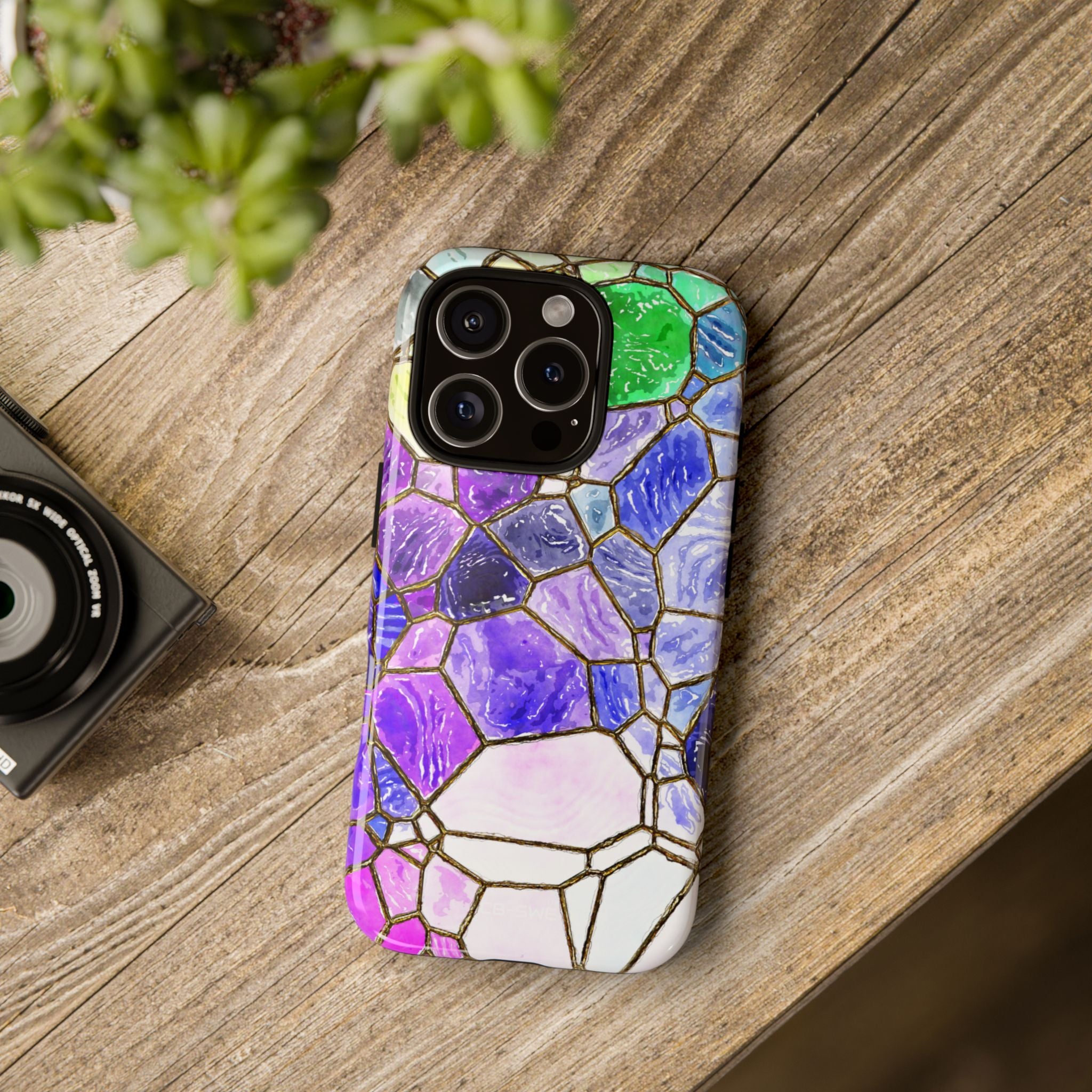 Colorful Glass Mosaic - iPhone Case
