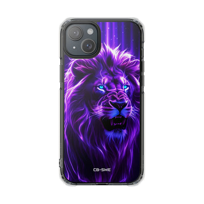 Neon Lion Majesty iPhone Case - Impact