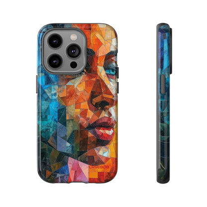 Geometric Fusion Lady - Protective Phone Case