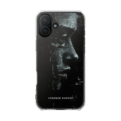 Monochrome Bloom iPhone 16 - Clear Impact Phone Case