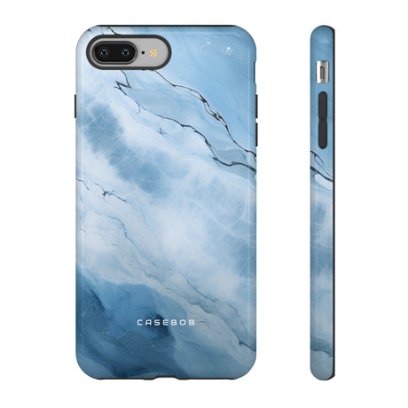 Light Navy Marble - Protective Phone Case