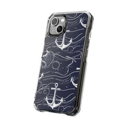 Gradient Anchorflow Waves iPhone 14 - Clear Impact Phone Case