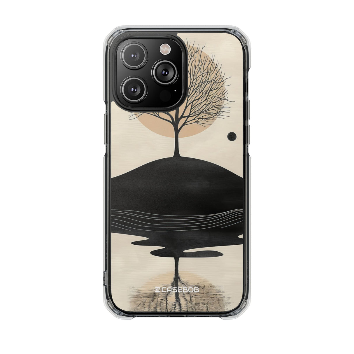 Serene Reflections - Phone Case for iPhone (Clear Impact - Magnetic)