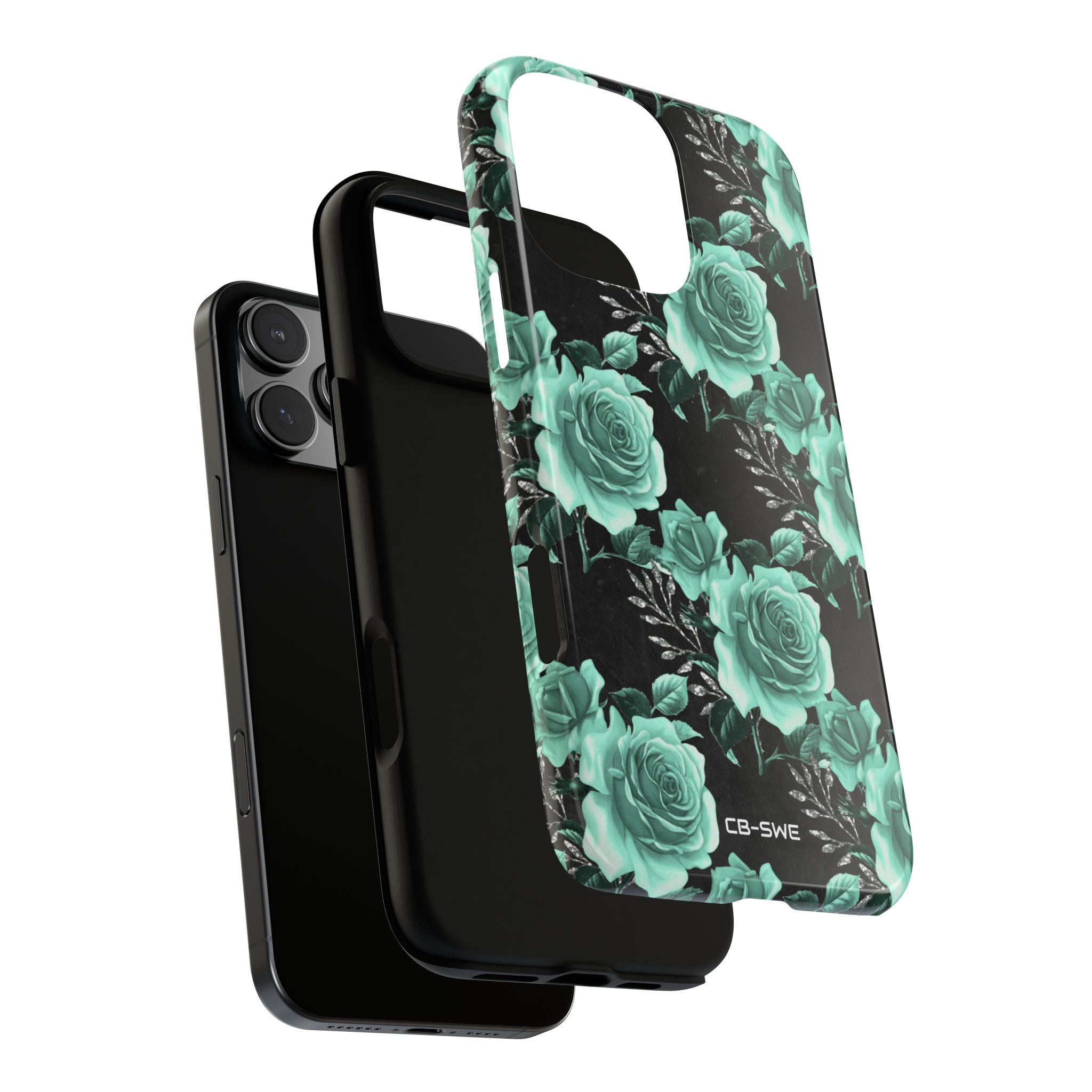Turquoise Rose Symphony - iPhone Case