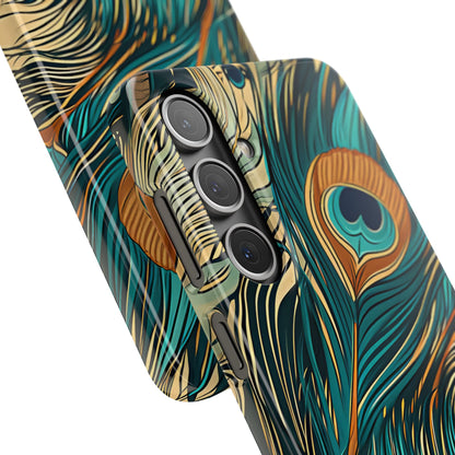 Art Nouveau Peacock Elegance Samsung S24 - Slim Phone Case