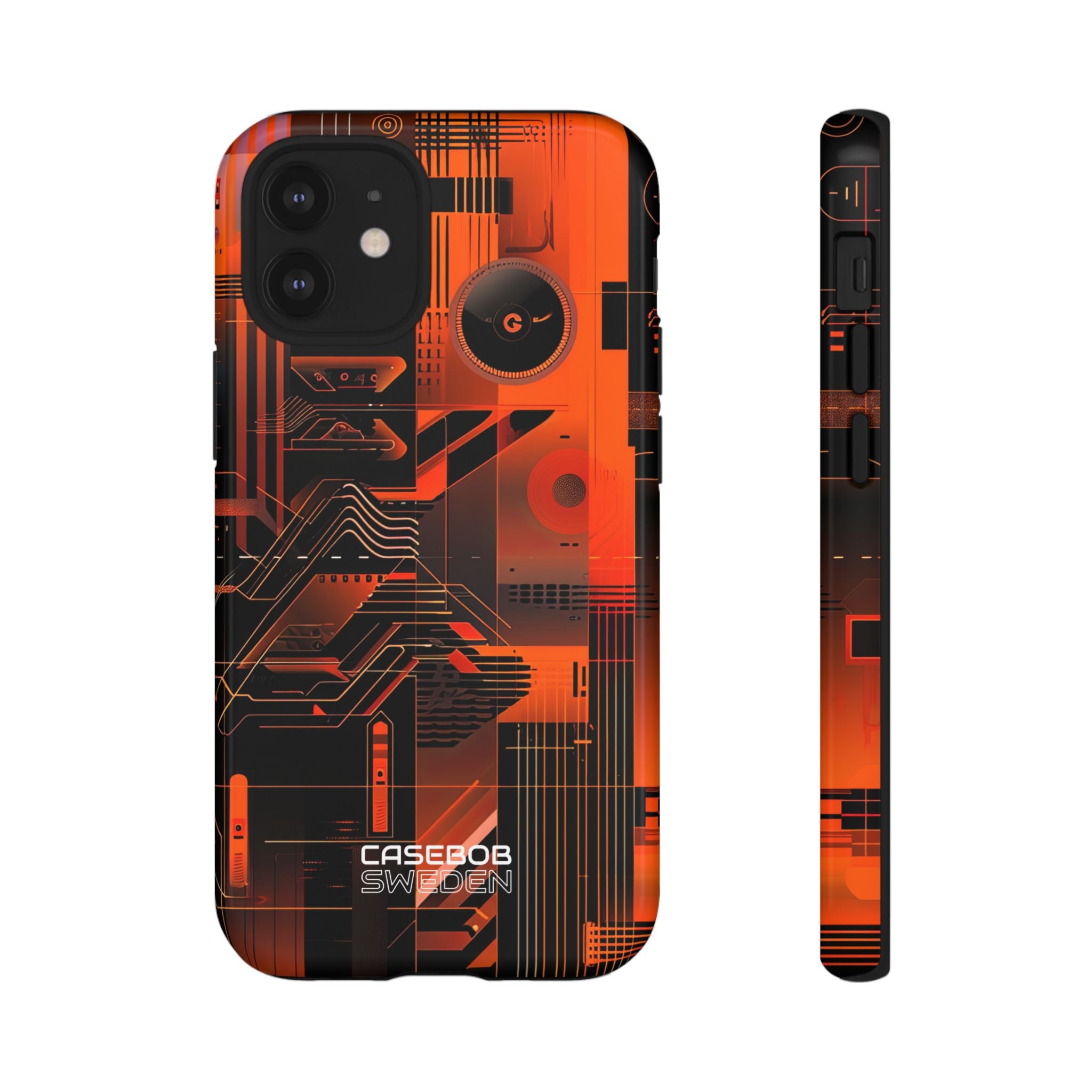 Orange Circuit Dreams iPhone 12 - Tough