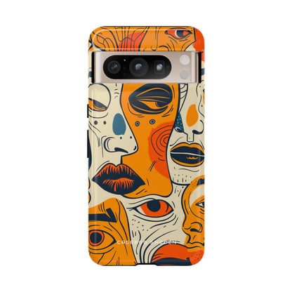 Gradient Face Mosaic Google Pixel 8 - Tough Phone Case