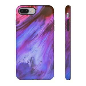 Purple Cosmos Ink Art iPhone Case (Protective) iPhone 8 Plus Matte Phone Case