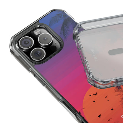 Tropical Sunset Silhouettes iPhone Case - Impact
