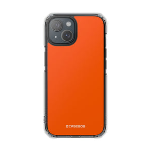 Orange Crayola | Phone Case for iPhone (Clear Impact Case - Magnetic)