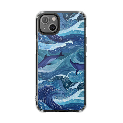 Dolphin Waves iPhone 14 Plus Case - Impact